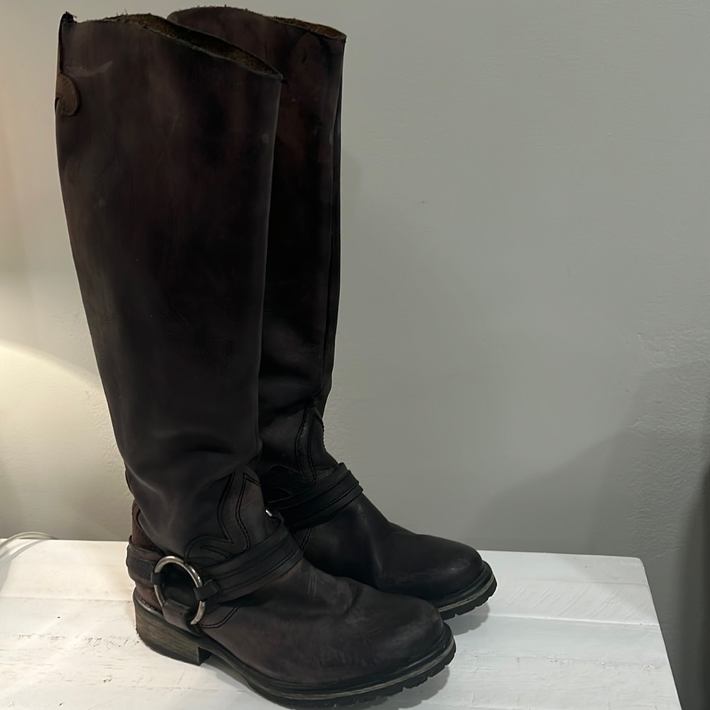 Steve Madden Brown Combat & Moto Boots